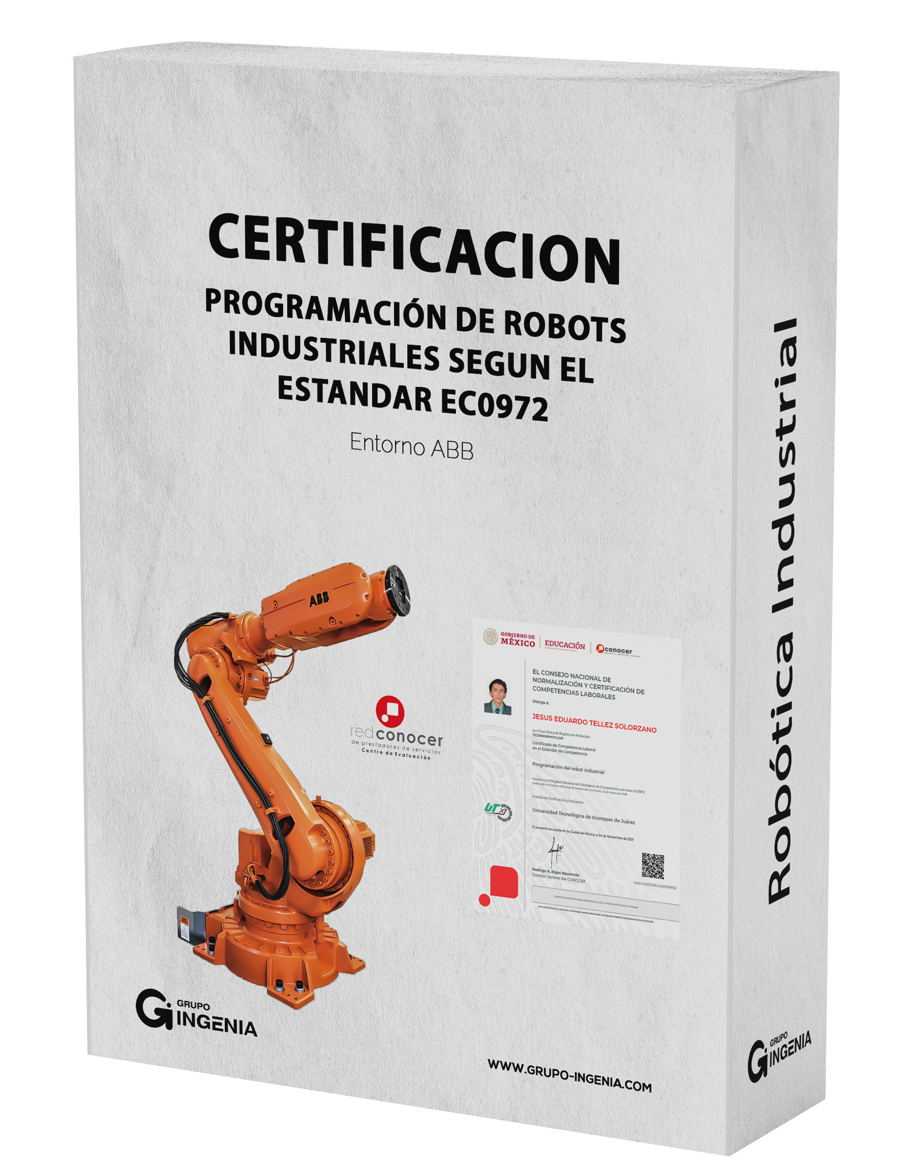 Certificación Programacion de robots industriales según el estandar EC0972