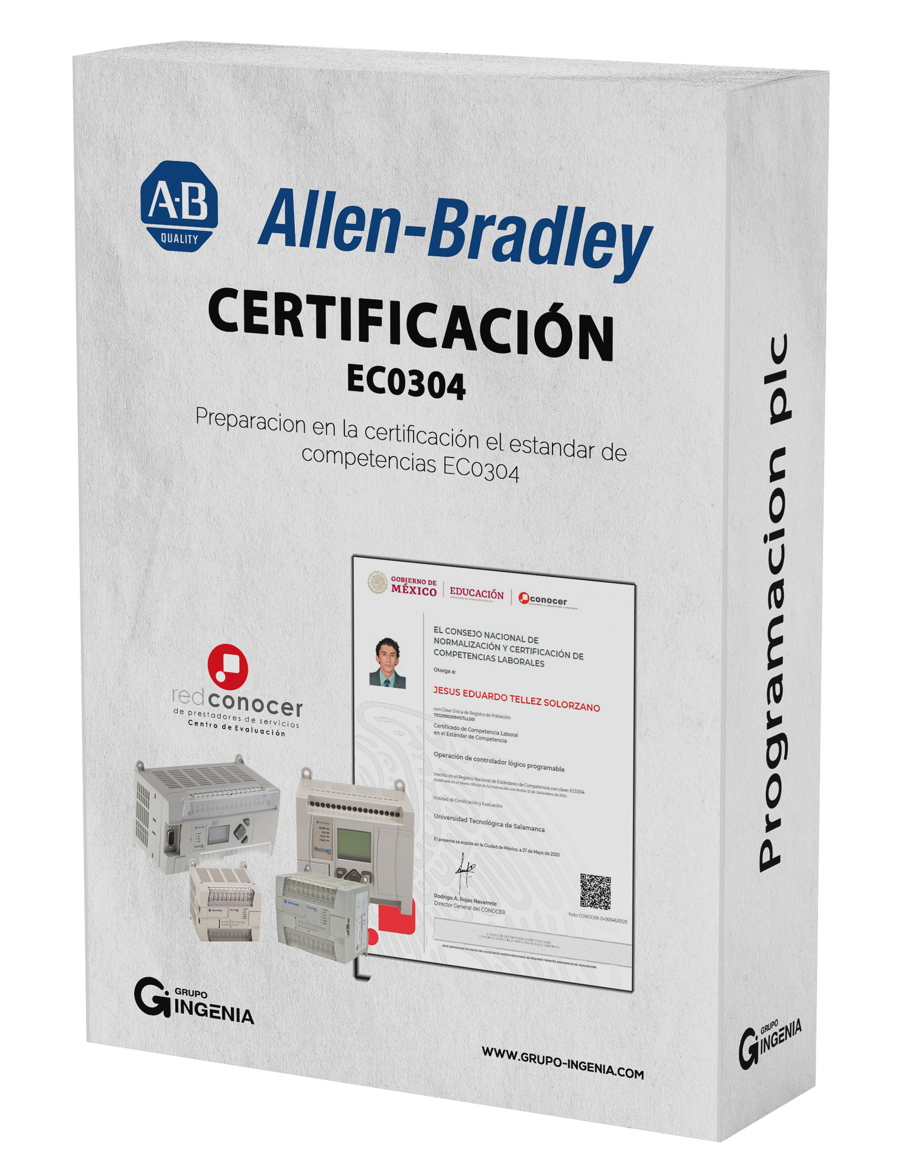 Programador PLC Allen Bradlley según el Estandar EC0304